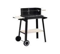 Houtskoolbarbecue staand met wieltjes45367