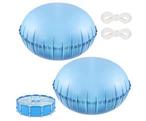 HOVCEH Coussin Hivernage Piscine, 2 Pièces 120x120cm Ballon Hivernage Piscine avec 2pcs 15m Cordes, Double Bord D'étanchéité Coussin Gonflable Piscines Accessoires d'hiver par Mauvais Temps