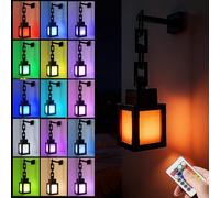 HOVCEH Veilleuse Enfant Rechargeable, Applique LED Enfant, Wall Veilleuse, Applique Murale Intérieure LED, 16 Couleurs Réglables Rechargeable USB, Ampe de Chevet, Cadeau pour Gamer