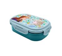 HOVUK Disney La Reine des Neiges II Boîte à déjeuner rectangulaire avec fourchette, double compartiment, anti-fuite, passe au micro-ondes et sans BPA, convient aux enfants de 3 ans et plus