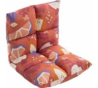 howa 2 en 1 Fauteuil pour enfants + chaise longue Fauteuil de sol pour enfants - dossier réglable en 3 positions 'colorful red' 8603
