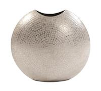 Howard Elliott Vase décoratif en métal argenté givré Taille L 38,1 x 16,5 x 36,5 cm