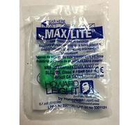 Howard Leight Max Lite Lot de 25 paires de bouchons d'oreille SNR 34 dB emballés par paire Vert