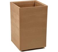 HowHomely | Bac à plantes, 39,8 x 39,8 x 58,7 cm, marron - Haute qualité, pratique, pots de fleurs à roulettes