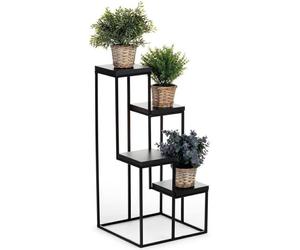 Howhomely escalier floral en métal aspect bois noir 70 cm style loft
