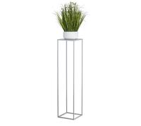 HowHomely Parterre de fleurs en métal gris 106 cm de haut - Tabouret de fleurs en métal robuste et durable - Support de plantes pour la décoration dans le salon, la chambre ou le bureau