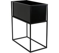Howhomely Pot de fleurs avec support noir 50 cm