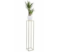 HowHomely Support à fleurs en métal doré 130 cm de haut - Support à fleurs solide et robuste en métal - Support pour plantes pour la décoration du salon, de la chambre ou du bureau