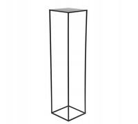 HowHomely Support à fleurs en métal noir - 100 cm de haut - Solide et robuste - Support de plantes pour la décoration dans le salon, la chambre à coucher ou le bureau