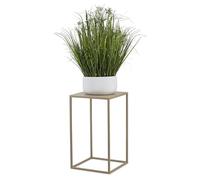HowHomely Support de fleurs en métal beige - 40 cm de haut - Solide et robuste - Support de plantes pour la décoration dans le salon, la chambre à coucher ou le bureau