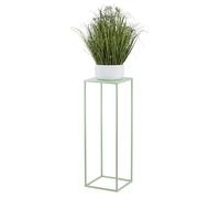 HowHomely Support de fleurs en métal bleu vert 70 cm de haut - Tabouret de fleurs solide et robuste en métal - Support pour plantes pour la décoration dans le salon, la chambre à coucher ou le bureau