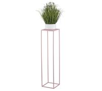 HowHomely Support de fleurs en métal rose - 100 cm de haut - Solide et robuste - Support pour plantes pour la décoration dans le salon, la chambre à coucher ou le bureau