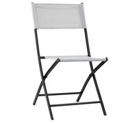 HowHomely Tabouret de jardin pliable en métal 78 x 53 x 43 cm Blanc