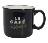 HowHomely | Tasse en céramique 450 ml rétro - Rayures blanches et vertes - Grande tasse à café au design vintage, tasse en céramique, gobelet pour café, thé, cappuccino