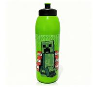 HOX Minecraft Bouteille de sport de 946 ml avec bouchon à tirette - Sous licence officielle, sans BPA, anti-fuite et adaptée aux enfants