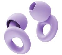 HOYIO Boule Quies, Bouchon d'Oreille, Bouchons d'Oreilles Anti Bruit SNR 27 dB, Bouchons Oreilles pour Dormir et pour les Concerts, Lavables et Réutilisables, Silicone, 8 Embouts, Violet
