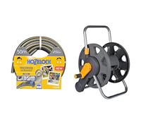Hozelock 116249 Tuyau 50 m diam 15mm Tricoflex Ultramax & 2475R0000 Dévidoir de tuyau nu capacité 60 m 2 en 1