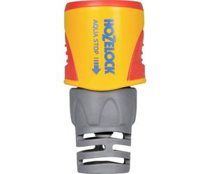 Hozelock 2065 6000 AquaStop PLUS plastique Adaptateur de tuyau raccord enfichable, Ø 19 mm (3/4), 15,0 mm (3/8) (filet int.) avec système aquastop