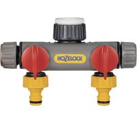 Hozelock 2252 0000 Distributeur deau 2 voies Ø 12 à 15 mm (1/2) avec vanne de régulation