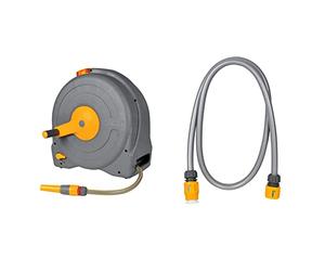 Hozelock 2494R0000 Dévidoir Portable Fast Reel avec Tuyau de 40 m & Ensemble pour Connexion de Tuyau d'arrosage