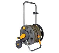HOZELOCK - Dévidoir Chariot Plus 50M Ultramax : Capacité Max 60m, Chariot Ergonomique, Tuyau Résistant aux Intempéries, Anti-Vrille, Anti-Torsion et Anti-Écrasement, Prêt à l'Emploi [100-100-431]