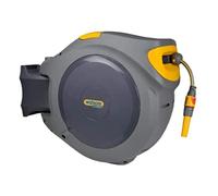 Hozelock Dévidoir Mural FlowMax AutoReel Gros débit avec Tuyau de 30m 25970000