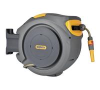 Hozelock Enrouleur tuyau mural Auto Reel 30 m – Avec lance, raccords et fixation – Garantie 5 ans