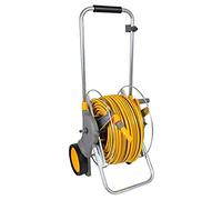 Hozelock Grand dévidoir Chariot métallique avec Tuyau de 30m et raccords 2461R0000