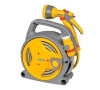 HOZELOCK - Mini Dévidoir Pico Reel 10 M : Idéal pour Patios, Balcons et Petits Jardins, Dévidoir Caréné Compact, Ré-enroulement Facile, Fournis avec 1 Pistolet Multi-Jets, Prêt à l'Emploi [2425 0000]