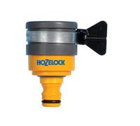 HOZELOCK - Raccord Robinet d'Intérieur Rond Ø 20mm -24 mm : pour Robinets de Cuisine Modernes Sans Filetage, Collier Réglable en Acier Inoxydable, Connexion Facile et Étanche [2177P9000]
