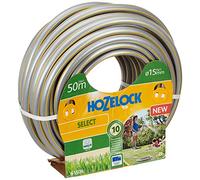 Tuyau d’arrosage Hozelock Select anti UV gris bandes 3D jaunes diamètre 15mm 50m