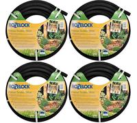 HOZELOCK - Tuyau Poreux 15 M : Tuyau Micro-Poreux pour un Arrosage Économe, Sans Gaspillage d'Eau. Idéal pour des Plate-Bandes, Jardins Potagers et Serres, Prêt à l'Emploi [6762P0000] (Lot de 4)