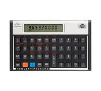 HP 12c Platinum - Calculatrice financière - pile - argent, carbonite