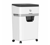 HP Déchiqueteuse de papier OneShred 12MC 2806 - Micro-broyage 2x2mm (P-5) Panier 25 L Blanc