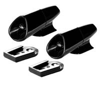 HP Autozubehör Wildwarner Set Clip plastique ABS Support pour plaque d'immatriculation (L x l x H) 5.9 x 2.5 x 3 cm