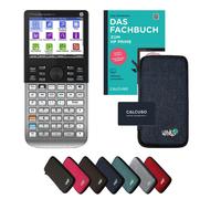 HP Prime G2 avec housse de protection Bleu et manuel (164 pages, DIN A5) - Calculatrice graphique - Smart Set