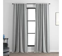 HPD Half Price Drapes Bellino Rideaux occultants pour Chambre à Coucher et Salon (1 Panneau), 127 x 213,4 cm (l x L), Gris Vista