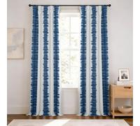 HPD Half Price Drapes BOCH-KC101A-84 Rideau occultant (1 Panneau), 127 x 213 cm, Bleu Flambe