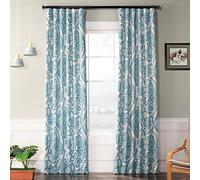 HPD Half Price Drapes BOCH-KC16072E-108 Rideau occultant imprimé pour Chambre 127 x 274 cm (1 Panneau), Sarcelle