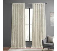 HPD Half Price Drapes Lush Rideaux occultants en Velours écrasé - 213,4 cm de Long pour Chambre à Coucher et Salon - Aspect Luxueux - Design avec Passe-Tringle (1 Panneau), 127 x 213 cm (l x L),