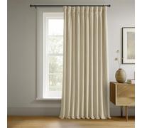 HPD Half Price Drapes Rideau occultant Extra Large en Velours pour Chambre à Coucher et Salon (1 Panneau), 254 cm de Large x 243,8 cm de Long, Sol Neutre