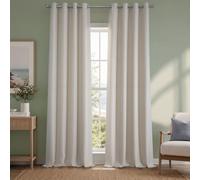 HPD Half Price Drapes Rideaux occultants à œillets en Lin pour Chambre à Coucher et Salon (1 Panneau), 127 x 274,3 cm (l x L), Bouleau