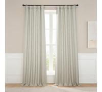 HPD Half Price Drapes Rideaux occultants en Lin synthétique pour Chambre à Coucher et Salon (1 Panneau), 127 x 213,4 cm (l x L), Avoine