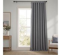 HPD Half Price Drapes Rideaux occultants Extra Larges en Lin synthétique pour Chambre à Coucher et Salon (1 Panneau), 254 x 304 cm (l x L), Gris Blazer
