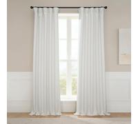 HPD Half Price Drapes Rideaux occultants texturés en Faux Lin pour Chambre à Coucher - 213 cm de Long (1 Panneau), 127 x 213 cm (l x L), Bouleau