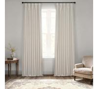 HPD Half Price Drapes Rideaux occultants texturés Vintage en Soie synthétique Dupioni pour Salon/Chambre à Coucher, 1 Panneau de 127 x 213 cm, Gris Brumeux (Mist Grey)