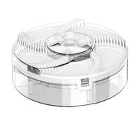 Hperu Attrape-Mouches électrique, piège à Mouches Rotatif Rechargeable par USB avec Rotation à 360 degrés pour l'intérieur Blanc