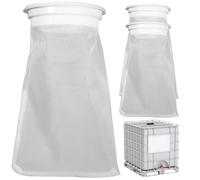 Hperu Filtre de fourre-Tout IBC, 3pcs 5, 3 x 250 mm Filtre de Couvercle IBC, Baril Pluie à Maille Fin, Remplacement réutilisable Lavable en Nylon, Eau Pluie