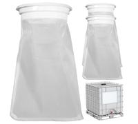 Hperu Filtre fourre-Tout IBC, Filtre pour Baril de Pluie à Mailles Fines, Eau de Remplacement Lavable en Nylon, Paquet 3, 5, 3x250mm
