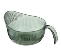 Hperu Lave-Lavette à Riz passoire de Riz 9x5 Pouces laveuse de Riz en Plastique sans BPA avec des Trous Fins et Une poignée Ergonomique Bol à Lavage de Fruits multifonctionnels pour Les Fruits de